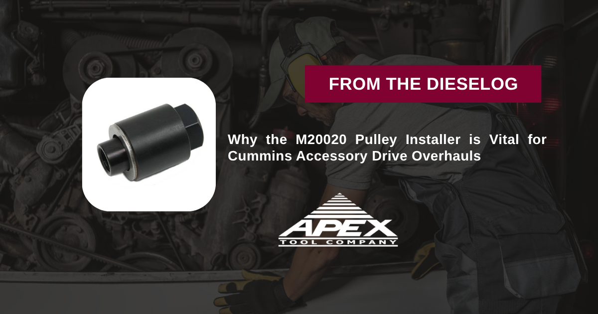 M20020 Heavy Duty Cummins Diesel Accessory Drive Pulley Installer Tool Assembly